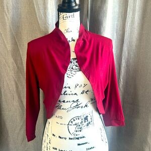 Deep burgundy bolero shrug medium never been worn medium